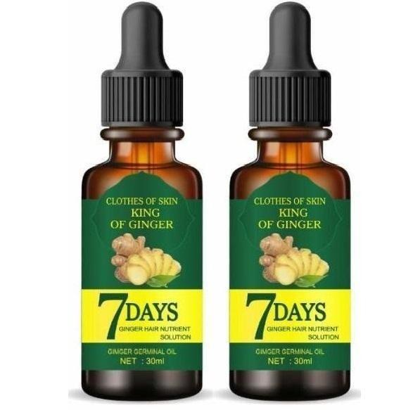 SparkPetal Ginger Hair Growth Oil for Women - Promotes Healthy Hair & Scalp (30ml Each, Pack of 2)