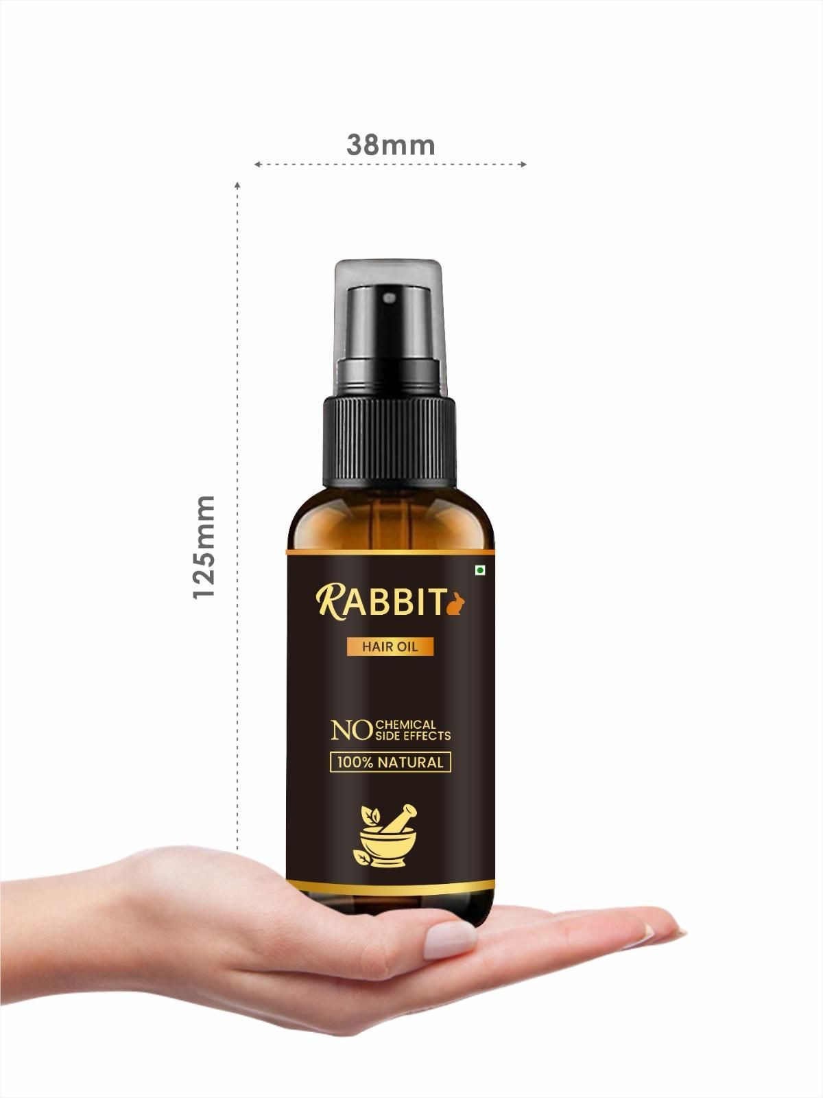 Rabbit Blood Hair Growth Oil 30ml – Reduces Hair Fall & Dandruff | Scalp Soothing & Hair Strengthening Formula for Men & Women