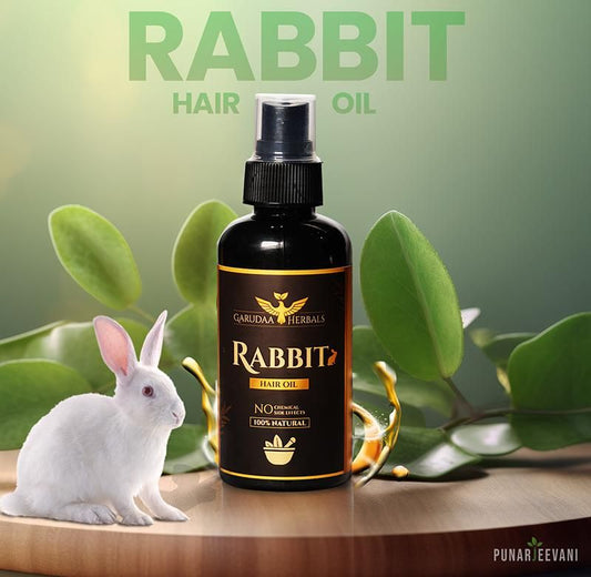 Rabbit Blood Hair Growth Oil 30ml – Reduces Hair Fall & Dandruff | Scalp Soothing & Hair Strengthening Formula for Men & Women