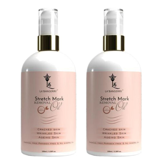 SparkPetal Stretch Marks Removal Oil - Natural Treatment for Smooth Skin (Pack of 2)