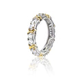Moissanite Magnetology Lymphvity Ring, Magnetic Zircon Shaping Cross Full Moissanite Diamond Ring, Moissanite Rings for Women Weight Loss, Unclog Bloodstream and Lymph Nodes