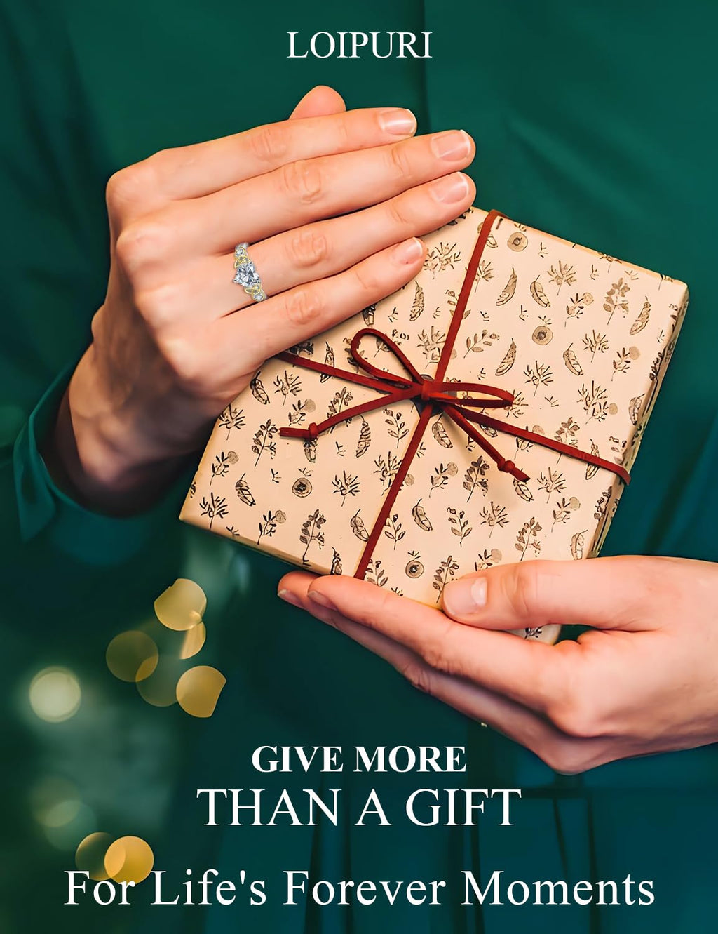 Moissanite Promise Rings for Her, 2CT D Color VVS1, Heart Shaped Celtic Knot, 925 Sterling Silver Engagement Wedding Anniversary Valentines Promise Gift with Certificate